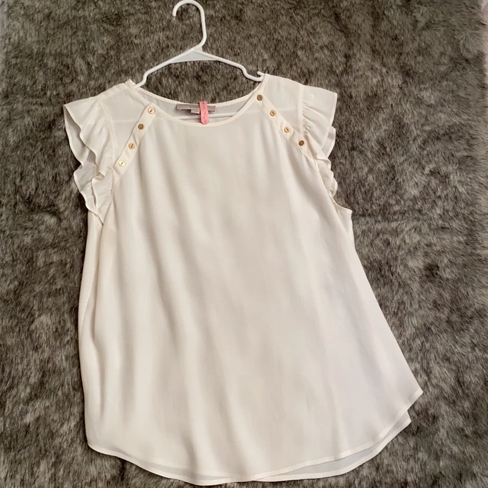 Loft Ruffle Sleeve Blouse - Large - Picture 10 of 13